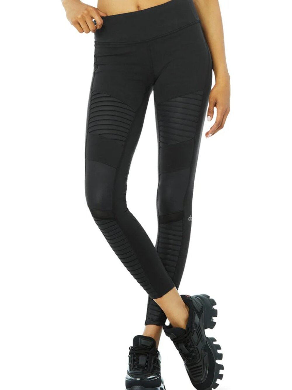 Alo Yoga Moto High Rise Leggings Size SMALL